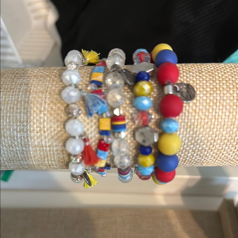 Erimish Colorful Beaded Bracelets Set